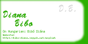 diana bibo business card
